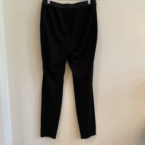 Eileen‎ Fisher Lamb Leather Suede Pants Small Black Pull On Stretch Soft - Picture 9 of 9